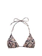 Matchesfashion.com The Upside - Jodhi Paisley Print Triangle Bikini Top - Womens - Blue Multi