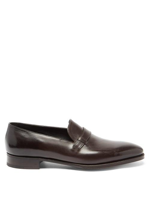 Matchesfashion.com John Lobb - Upton Monk-strap Leather Loafers - Mens - Brown