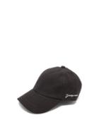 Matchesfashion.com Jacquemus - Logo-embroidered Cotton-blend Cap - Mens - Black