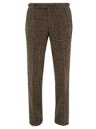 Matchesfashion.com The Gigi - Checked Wool Blend Tailored Trousers - Mens - Black Multi
