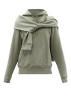 Altu - Layered Cotton-jersey Hooded Sweatshirt - Mens - Grey