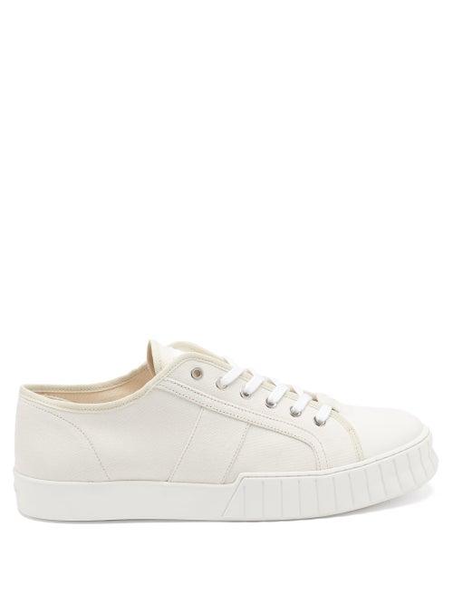 Matchesfashion.com Primury - Divid Organic Cotton-canvas Trainers - Mens - White