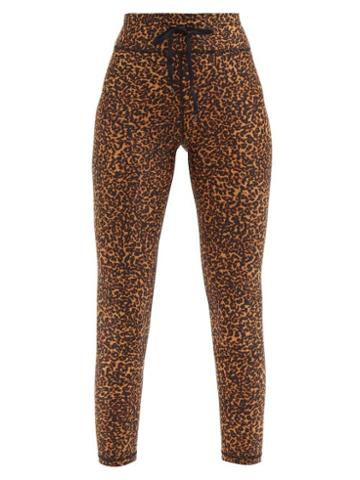 Ladies Activewear The Upside - Leopard-print Cropped Leggings - Womens - Animal