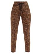 Ladies Activewear The Upside - Leopard-print Cropped Leggings - Womens - Animal
