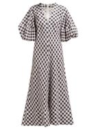 Matchesfashion.com Lee Mathews - Georgie Puff Sleeve Dress - Womens - Black