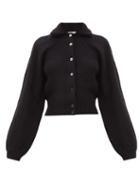 Matchesfashion.com Lemaire - Ribbed-collar Wool Cardigan - Womens - Black