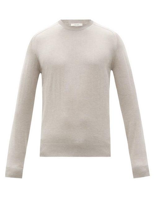 Matchesfashion.com The Row - Scott Silk-blend Sweater - Mens - Grey