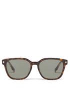 Fendi - Havana Square-frame Acetate Sunglasses - Mens - Brown