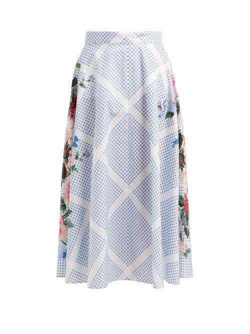 Matchesfashion.com Weekend Max Mara - Pacca Skirt - Womens - White Multi