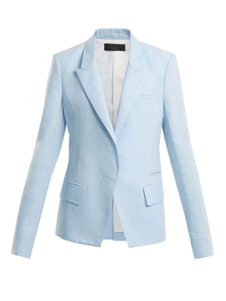 Haider Ackermann Peak-lapel Cotton-blend Blazer