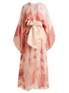 Matchesfashion.com Zandra Rhodes - Summer Collection The 1973 Field Of Lilies Gown - Womens - Light Pink