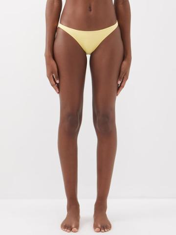 Melissa Odabash - Alba Chain-jacquard Bikini Briefs - Womens - Mid Yellow