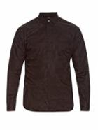 Valentino Camouflage-print Long-sleeved Cotton Shirt