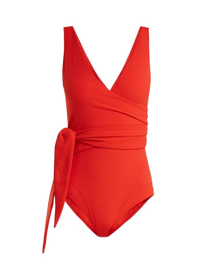 Lisa Marie Fernandez Dree Louise Wrapover Swimsuit