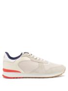 Mens Shoes Orlebar Brown - Oleta Suede And Mesh Trainers - Mens - White Multi