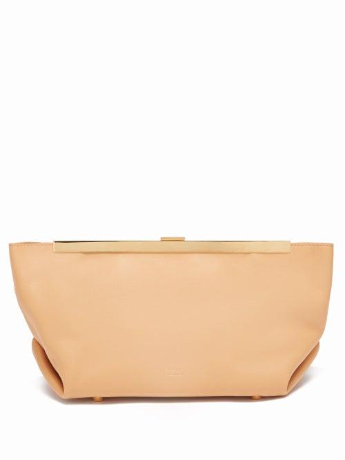 Matchesfashion.com Khaite - Aimee Leather Clutch Bag - Womens - Tan