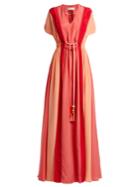 Peter Pilotto Panelled Silk Crepe De Chine Gown