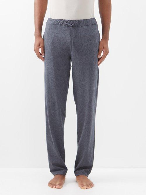 Hanro - Night & Day Cotton-jersey Pyjama Trousers - Mens - Grey