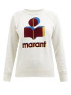 Isabel Marant Toile - Milly Flocked-logo Jersey Sweatshirt - Womens - Ivory