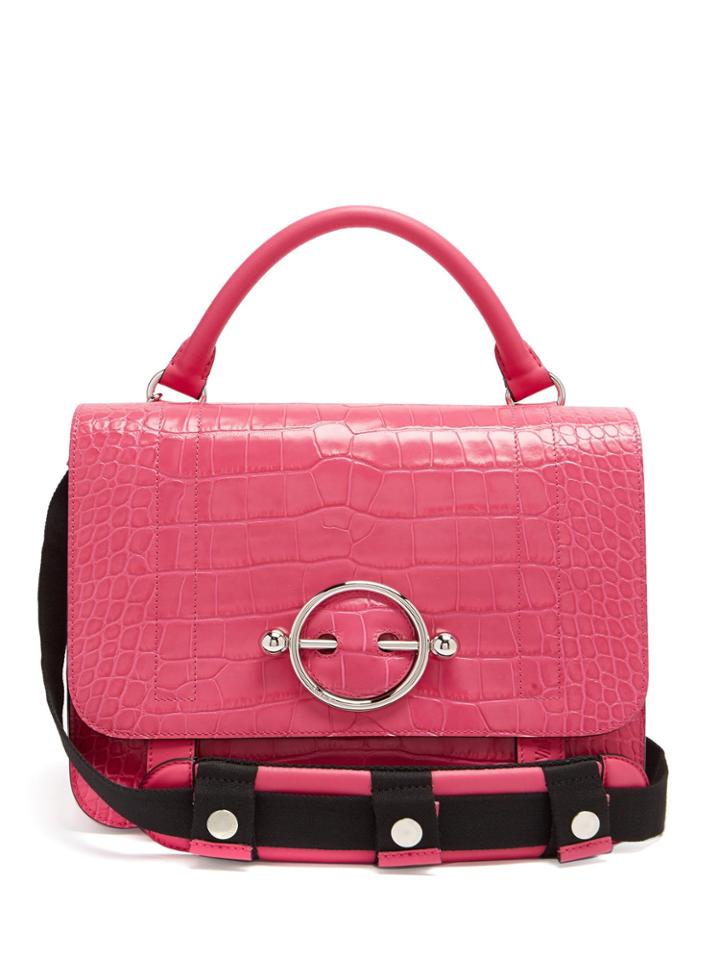 Jw Anderson Crocodile-effect Leather Bag