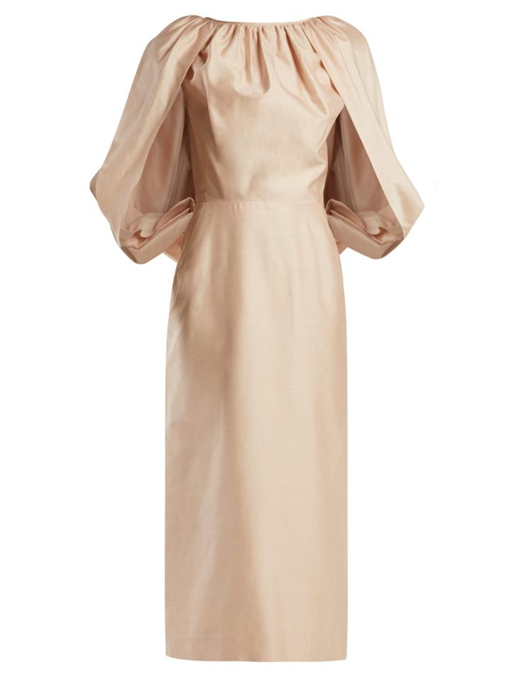 Gabriela Hearst Francisca Silk-shantung Dress