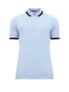 Matchesfashion.com Frescobol Carioca - Trimmed Cotton Piqu Polo Shirt - Mens - Navy Multi