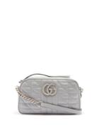 Gucci - Gg Marmont Leather Crossbody Bag - Womens - Light Blue