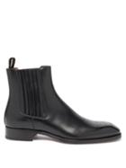 Matchesfashion.com Christian Louboutin - Angloman Leather Chelsea Boots - Mens - Black