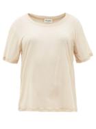 Matchesfashion.com Saint Laurent - Sheer Cotton-jersey T-shirt - Womens - Nude