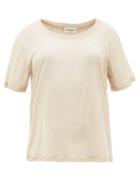 Matchesfashion.com Saint Laurent - Sheer Cotton-jersey T-shirt - Womens - Nude