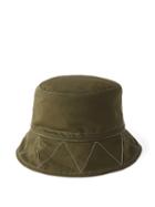 And Wander - 60/40 Embroidered Canvas Bucket Hat - Mens - Green