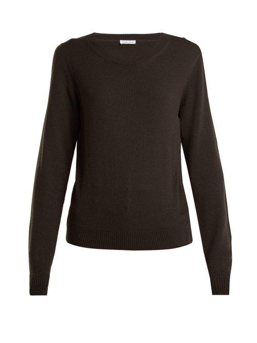 Matchesfashion.com Tomas Maier - Round Neck Cashmere Sweater - Womens - Khaki