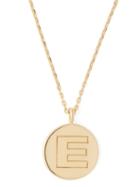 Matchesfashion.com Theodora Warre - E Charm Gold Plated Necklace - Womens - Gold