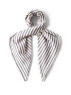 Totme - Monogram-print Cotton-blend Scarf - Womens - Blue