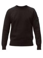 Stone Island - Logo-patch Cotton-knit Sweater - Mens - Black