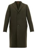 Matchesfashion.com Harris Wharf London - Single Breasted Wool Coat - Mens - Green
