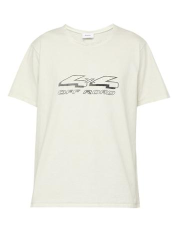 Matchesfashion.com Rhude - 4x4 Cotton Jersey T Shirt - Mens - Black White