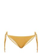Matchesfashion.com Solid & Striped - The Iris Side-tie Lam Bikini Briefs - Womens - Gold