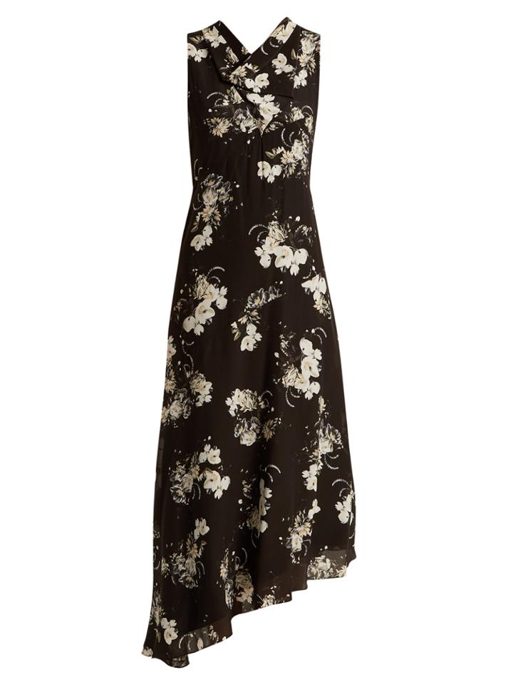 Erdem Milana Cowl-neck Silk Crepe De Chine Dress