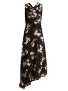 Erdem Milana Cowl-neck Silk Crepe De Chine Dress