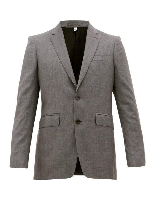 Matchesfashion.com Burberry - Single-breasted Wool Suit - Mens - Grey