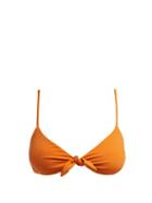 Matchesfashion.com Mara Hoffman - Carla Knot Detail Bikini Top - Womens - Orange