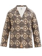 Matchesfashion.com South2 West8 - Abstract-print Cotton Jacket - Mens - Black Multi