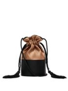 Matchesfashion.com Hunting Season - Lola Two Tone Drawstring Satin Bucket Bag - Womens - Brown Multi