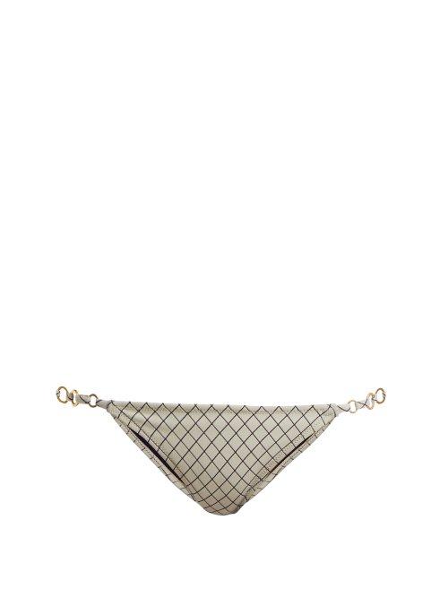 Matchesfashion.com Made By Dawn - Linx Triangle Bikini Briefs - Womens - Blue Multi