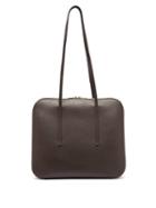 Matchesfashion.com The Row - Siamese Smooth-leather Shoulder Bag - Womens - Dark Brown