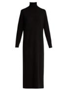 Matchesfashion.com Allude - Roll Neck Wool And Cashmere Blend Dress - Womens - Black