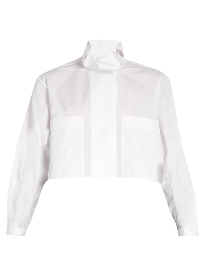 Ellery Type A Ruffled-collar Cotton Shirt