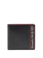 Matchesfashion.com Alexander Mcqueen - Logo-print Leather Bi-fold Wallet - Mens - Black