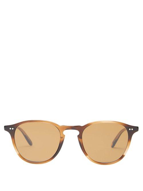 Matchesfashion.com Garrett Leight - Hampton 46 Round Acetate Sunglasses - Mens - Tortoiseshell